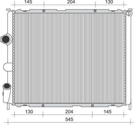 MAGNETI MARELLI radiatorius, variklio aušinimas 350213989000